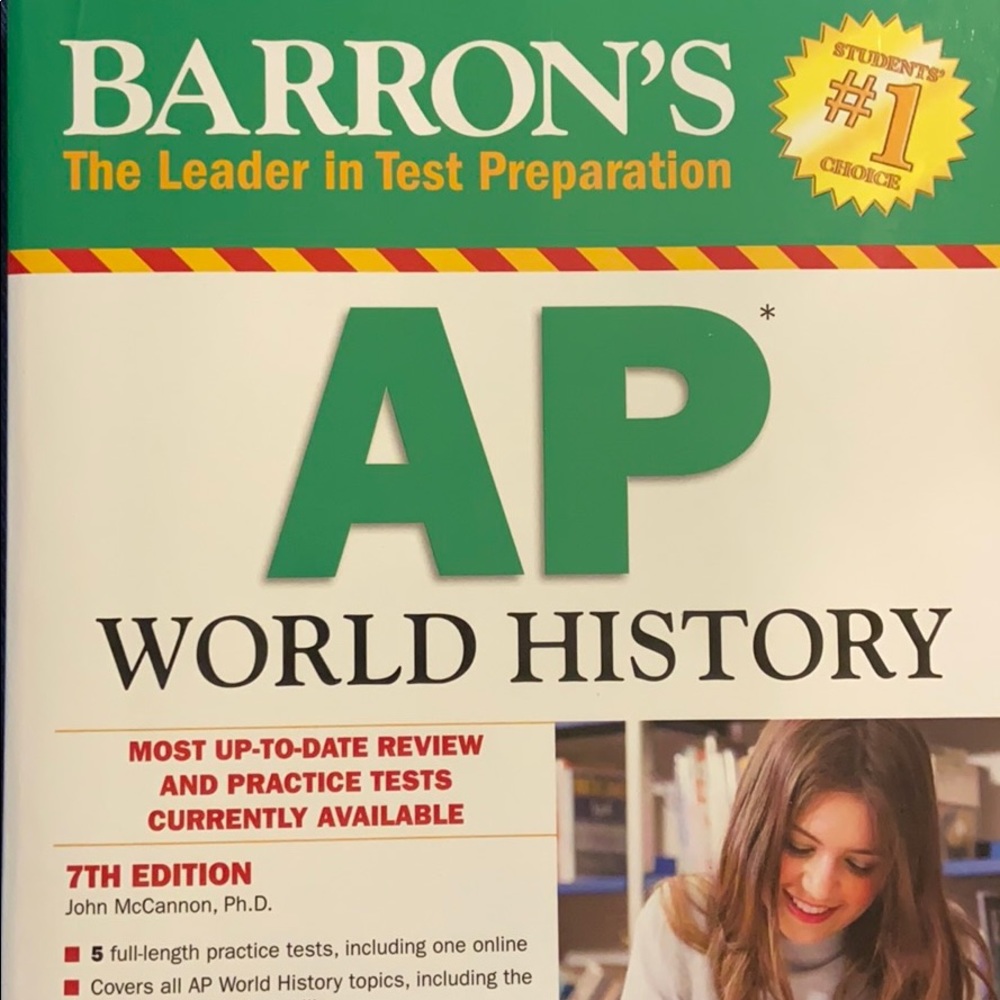 BARRON’S AP WORLD HISTORY TEST PREPARATION